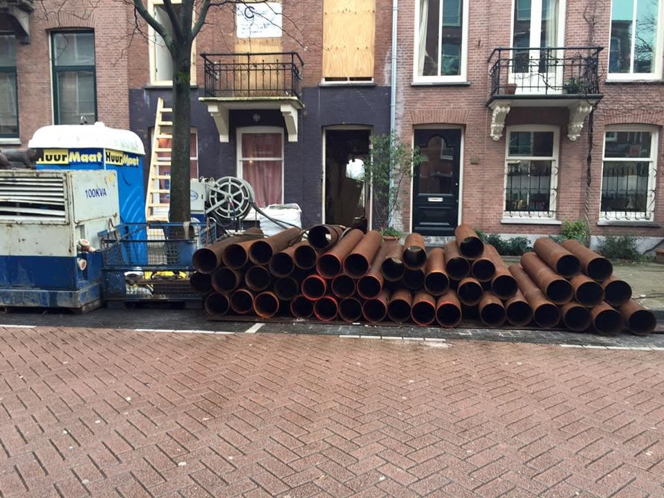 Funderingswerkzaamheden - materiaalaanvoer